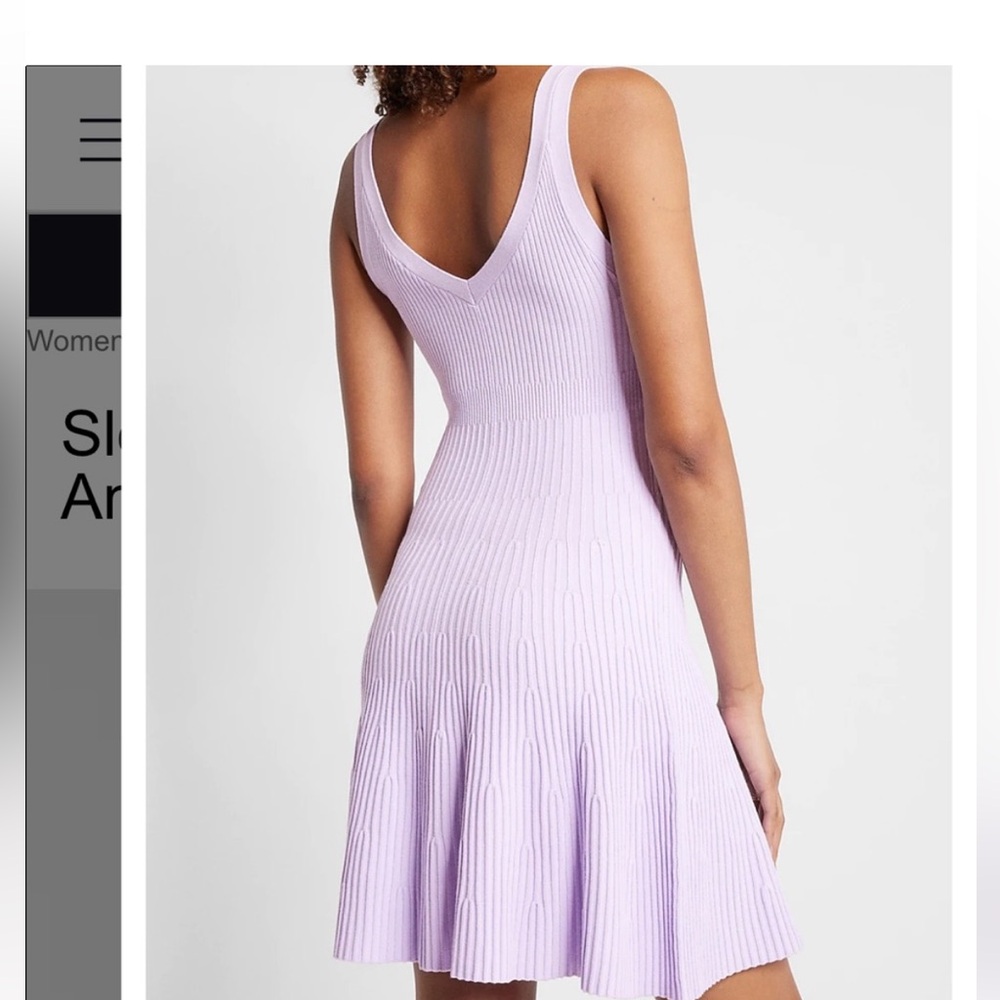 Express Lavender Sleeveless Dress - Picture 3 of 11